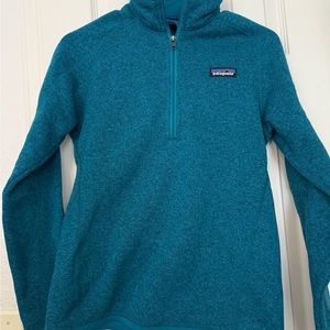 Patagonia Teal Quarter-Zip Better Sweater, Sz S
